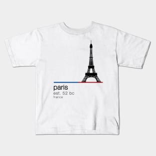 Paris Eiffel Tower Kids T-Shirt